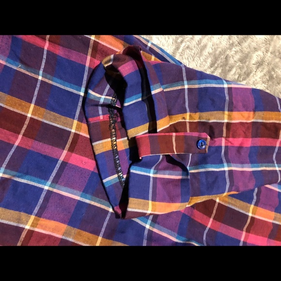 Plaid 1/4 button up shirt - Picture 2 of 5
